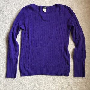 J Crew cable sweater